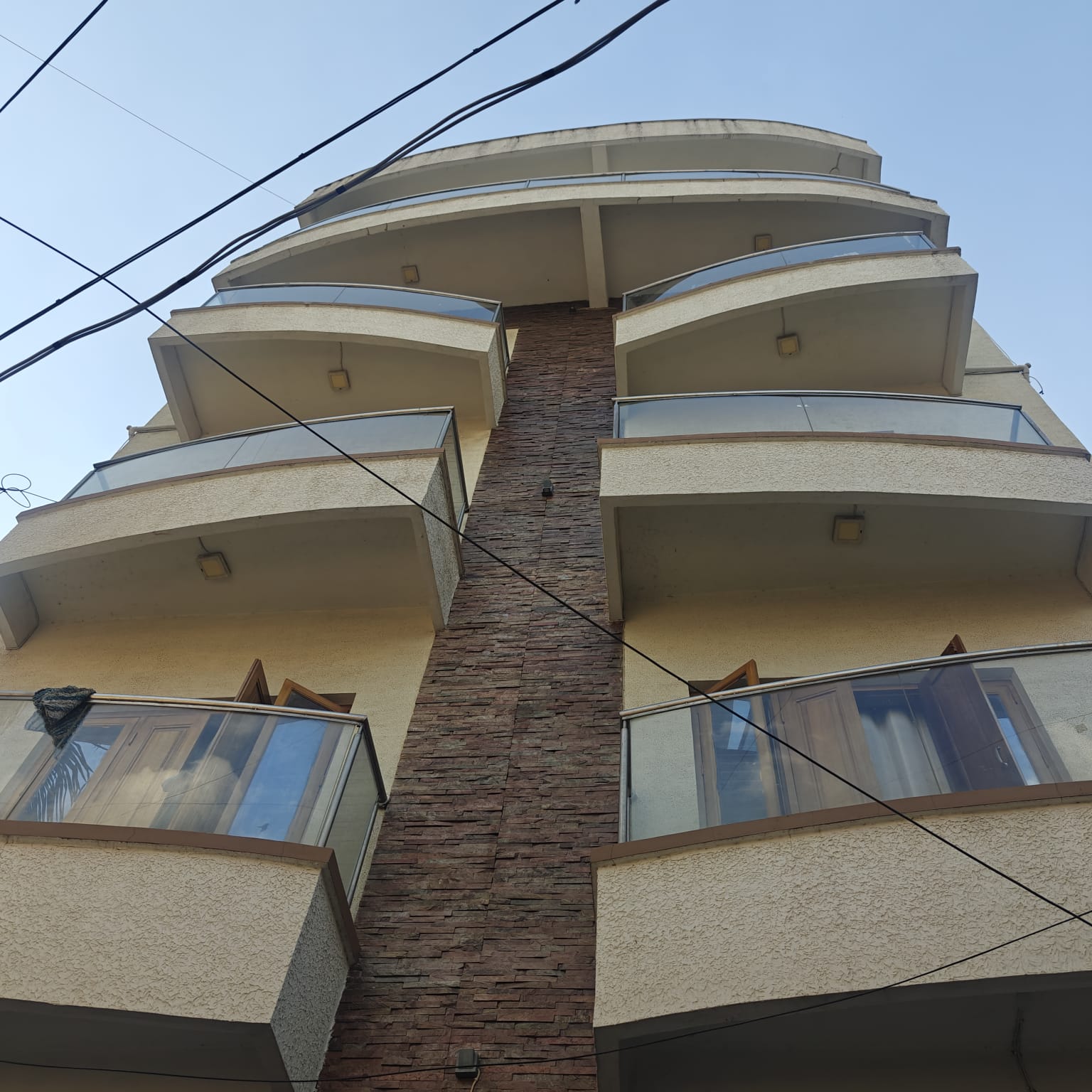 Residential building with curved balconies Bangalore